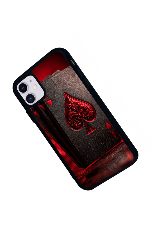 iPhone 11 Uyumlu Kart Tasarımlı Glossy Premium Kılıf