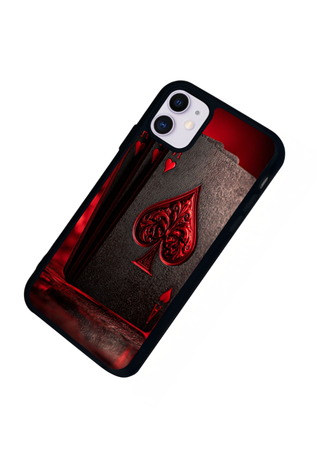 iPhone 11 Uyumlu Kart Tasarımlı Glossy Premium Kılıf