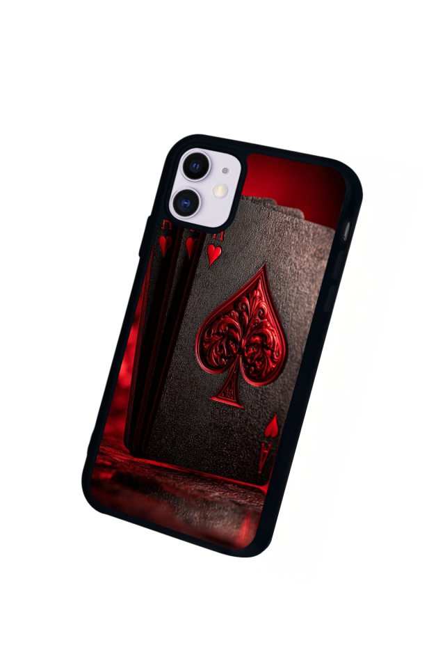 iPhone 11 Uyumlu Kart Tasarımlı Glossy Premium Kılıf