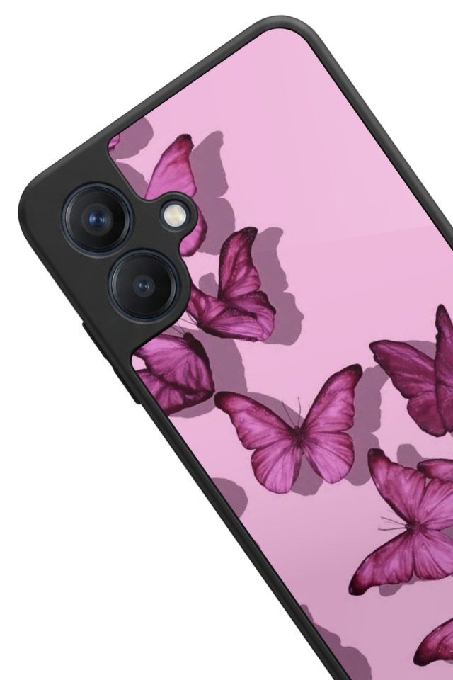 Samsung Galaxy A07 Uyumlu Kelebek Tasarımlı Glossy Premium Kılıf