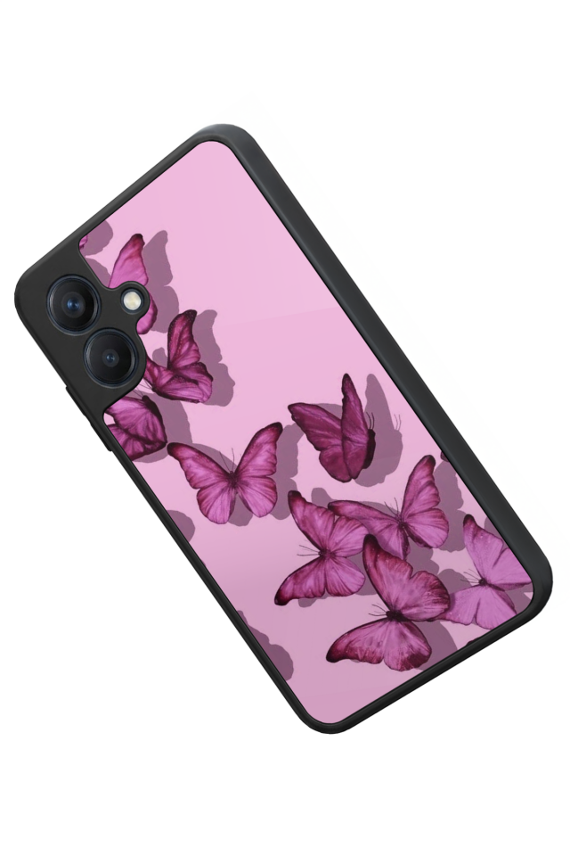 Samsung Galaxy A07 Uyumlu Kelebek Tasarımlı Glossy Premium Kılıf