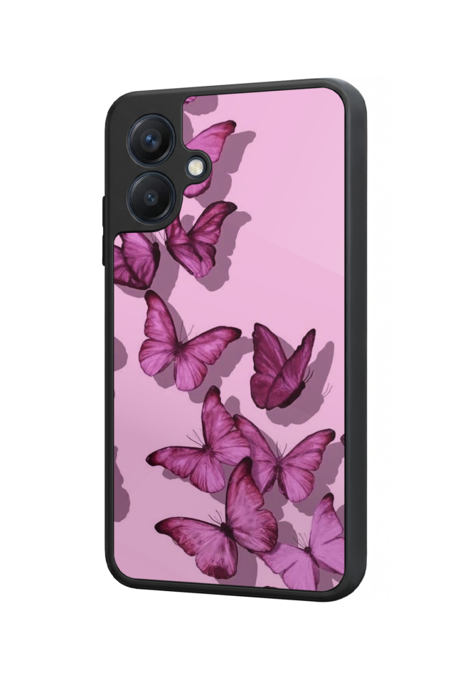 Samsung Galaxy A07 Uyumlu Kelebek Tasarımlı Glossy Premium Kılıf