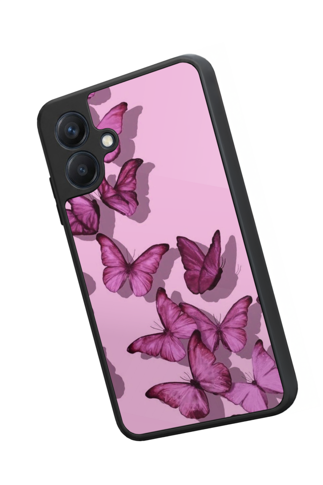 Samsung Galaxy A07 Uyumlu Kelebek Tasarımlı Glossy Premium Kılıf