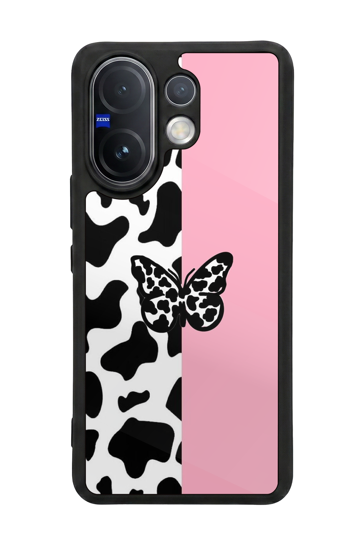 Vivo V60 Uyumlu Kelebek Tasarımlı Glossy Premium Kılıf