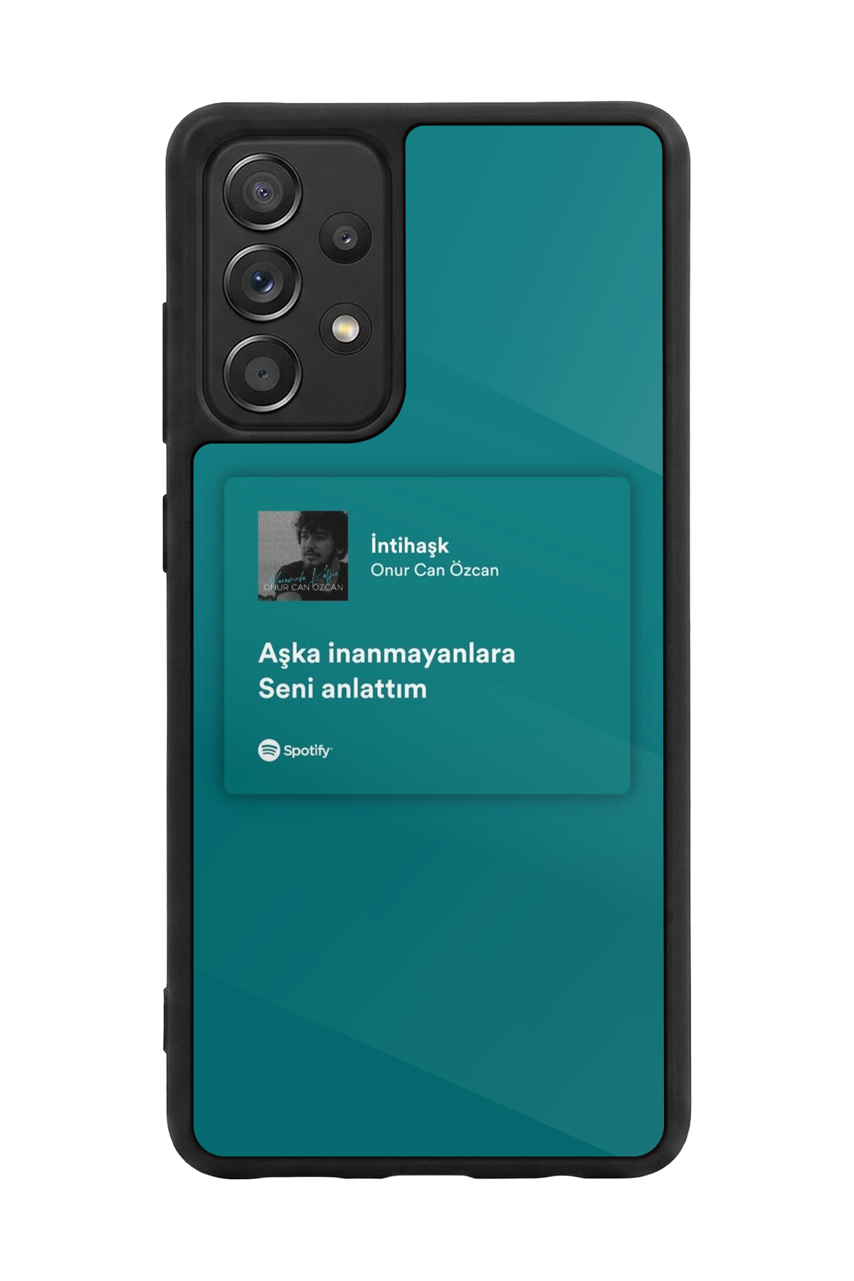 Samsung Galaxy A72 Uyumlu Sarki Sozleri Tasarımlı Glossy Premium Kılıf