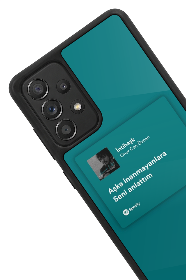 Samsung Galaxy A72 Uyumlu Sarki Sozleri Tasarımlı Glossy Premium Kılıf