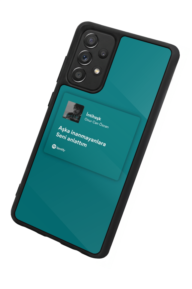 Samsung Galaxy A72 Uyumlu Sarki Sozleri Tasarımlı Glossy Premium Kılıf