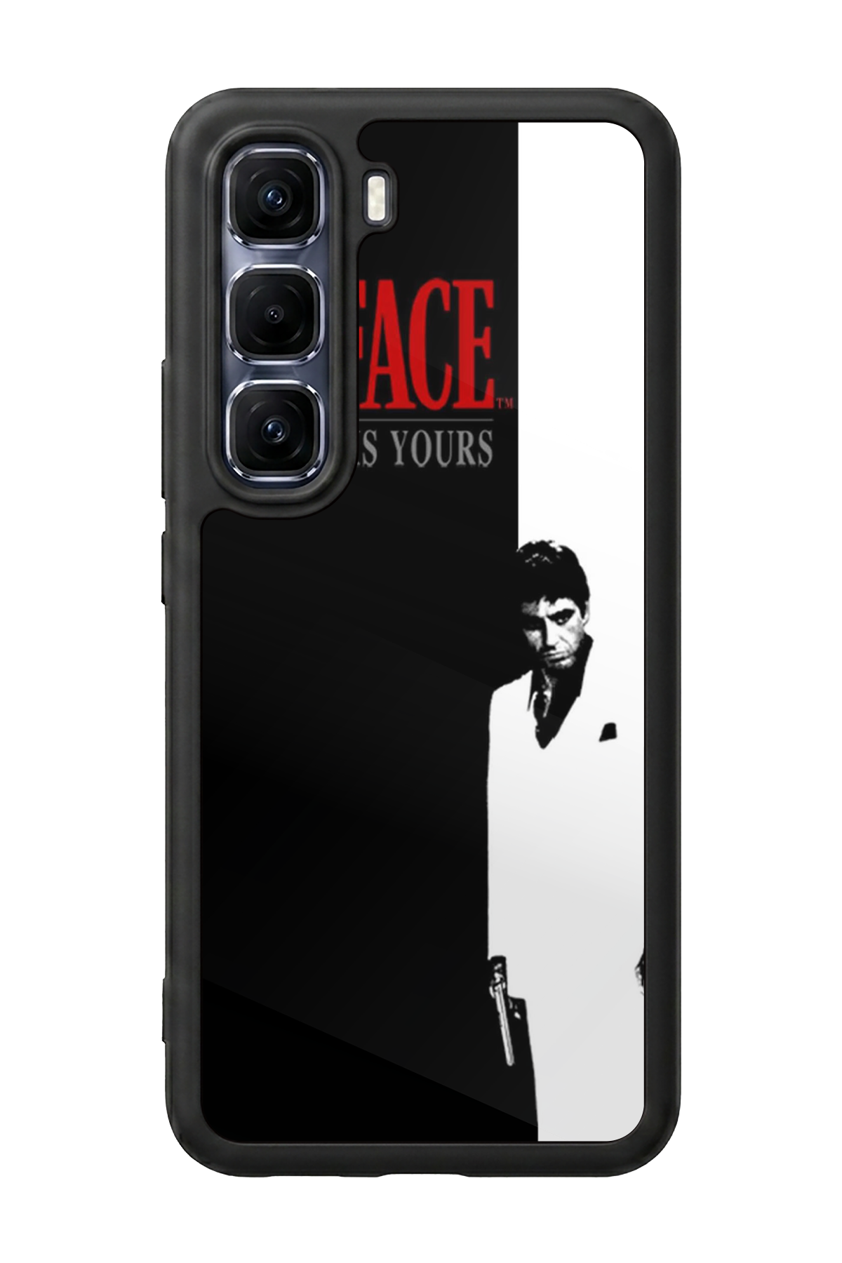 Infinix Hot 60 Pro Plus Uyumlu Scarface Tasarımlı Glossy Premium Kılıf