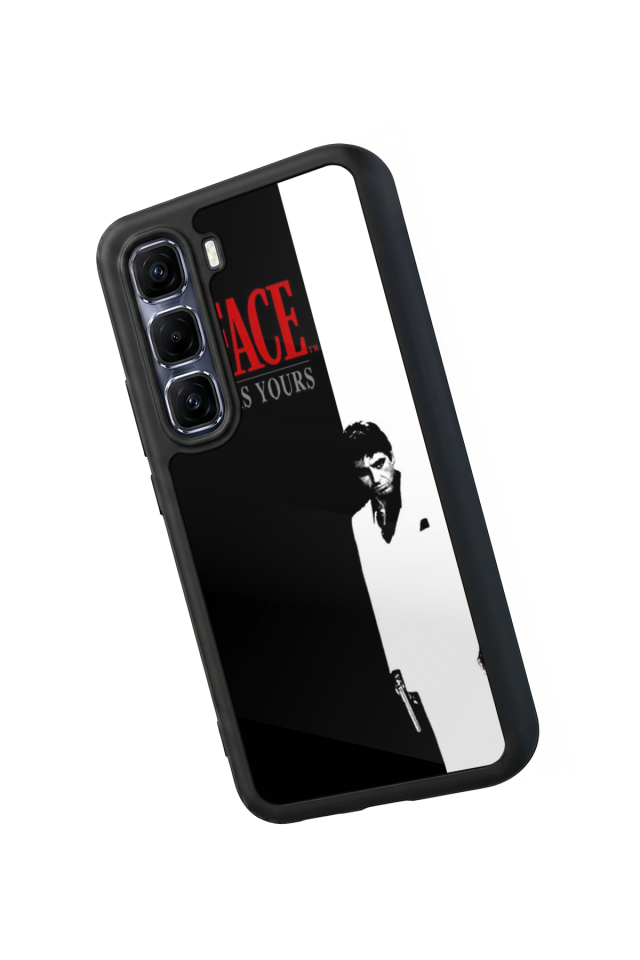 Infinix Hot 60 Pro Plus Uyumlu Scarface Tasarımlı Glossy Premium Kılıf