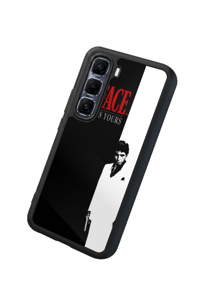 Infinix Hot 60 Pro Plus Uyumlu Scarface Tasarımlı Glossy Premium Kılıf