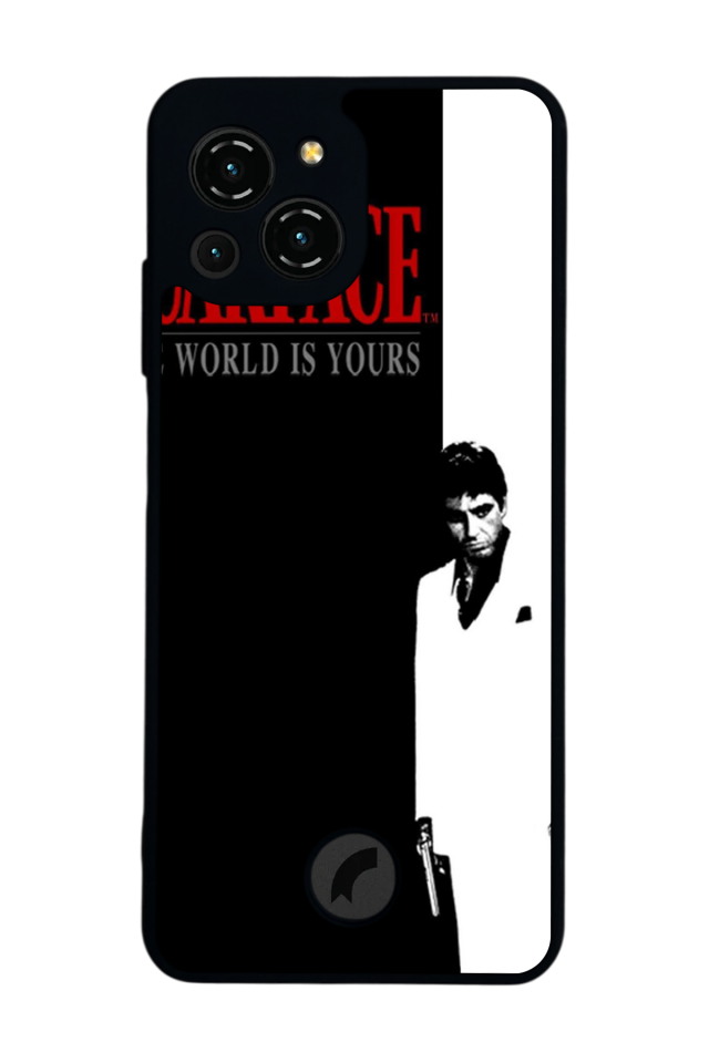 Reeder S23 Pro Max Uyumlu Scarface Tasarımlı Glossy Premium Kılıf