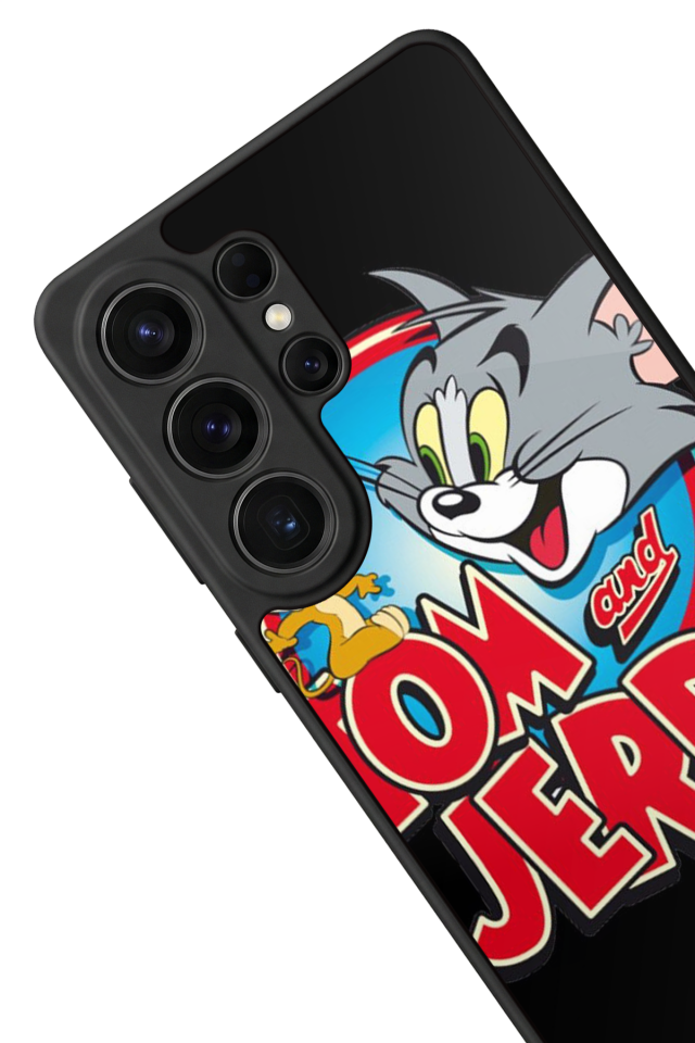 Samsung Galaxy S26 Ultra Uyumlu Tom And Jerry Tasarımlı Glossy Premium Kılıf