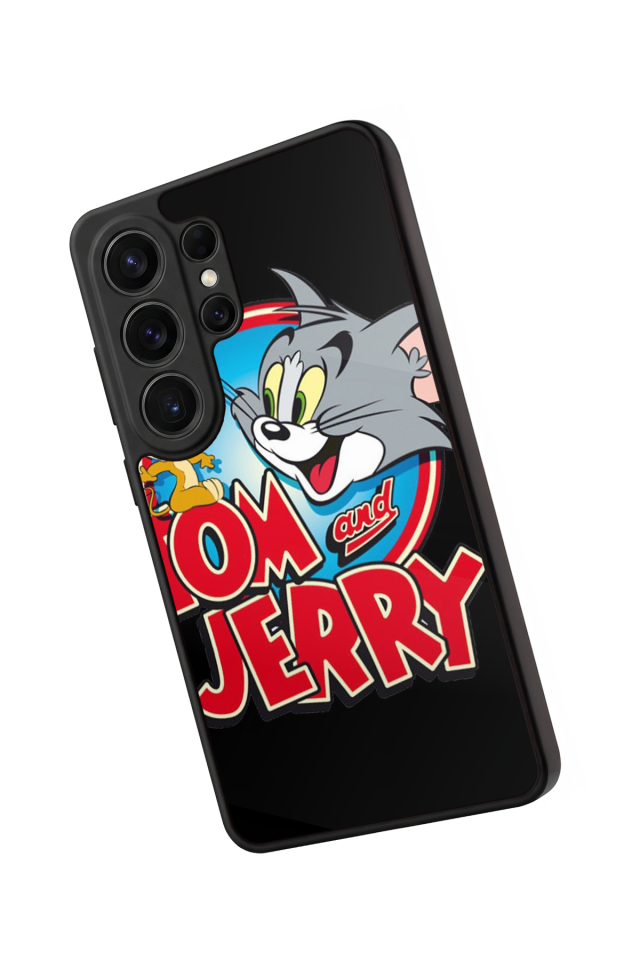 Samsung Galaxy S26 Ultra Uyumlu Tom And Jerry Tasarımlı Glossy Premium Kılıf