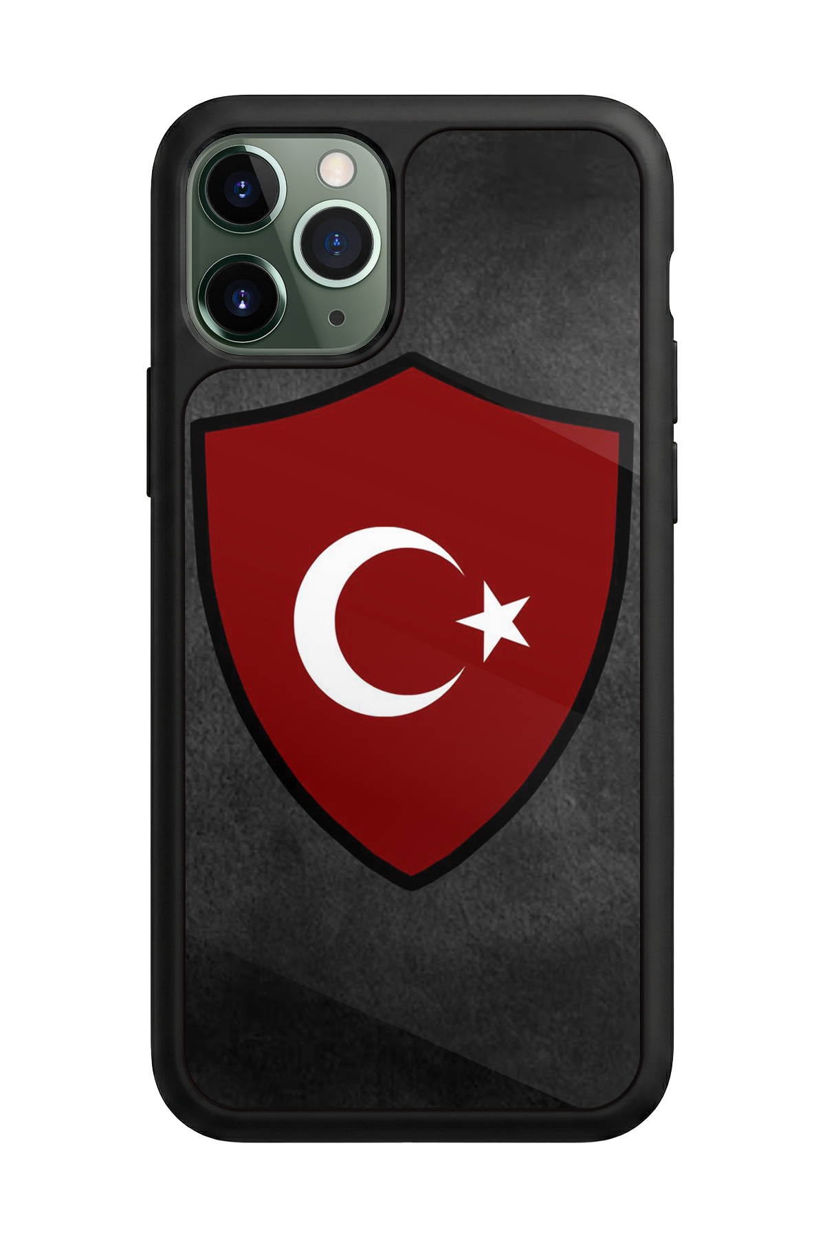 iPhone 11 Pro Max Uyumlu Türk Bayragi Tasarımlı Glossy Premium Kılıf