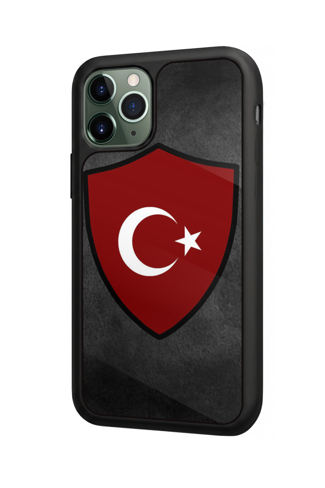iPhone 11 Pro Max Uyumlu Türk Bayragi Tasarımlı Glossy Premium Kılıf
