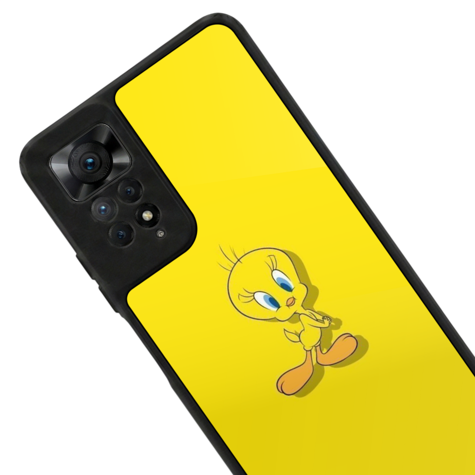 Xiaomi Redmi Note 12 Pro Uyumlu Tweety Tasarımlı Glossy Premium Kılıf