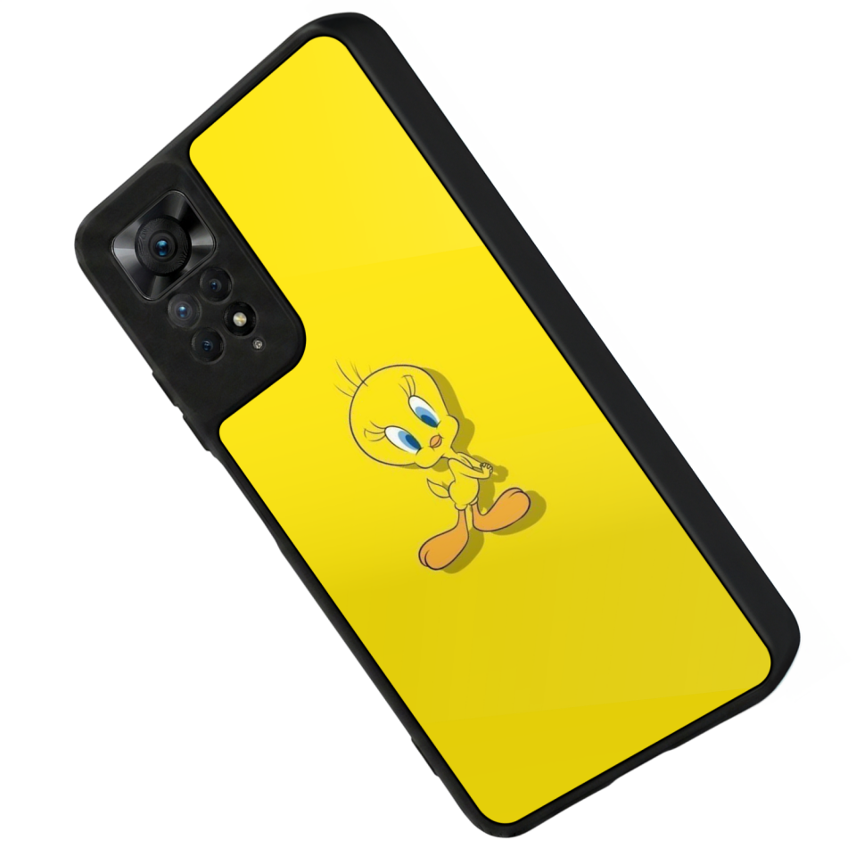 Xiaomi Redmi Note 12 Pro Uyumlu Tweety Tasarımlı Glossy Premium Kılıf