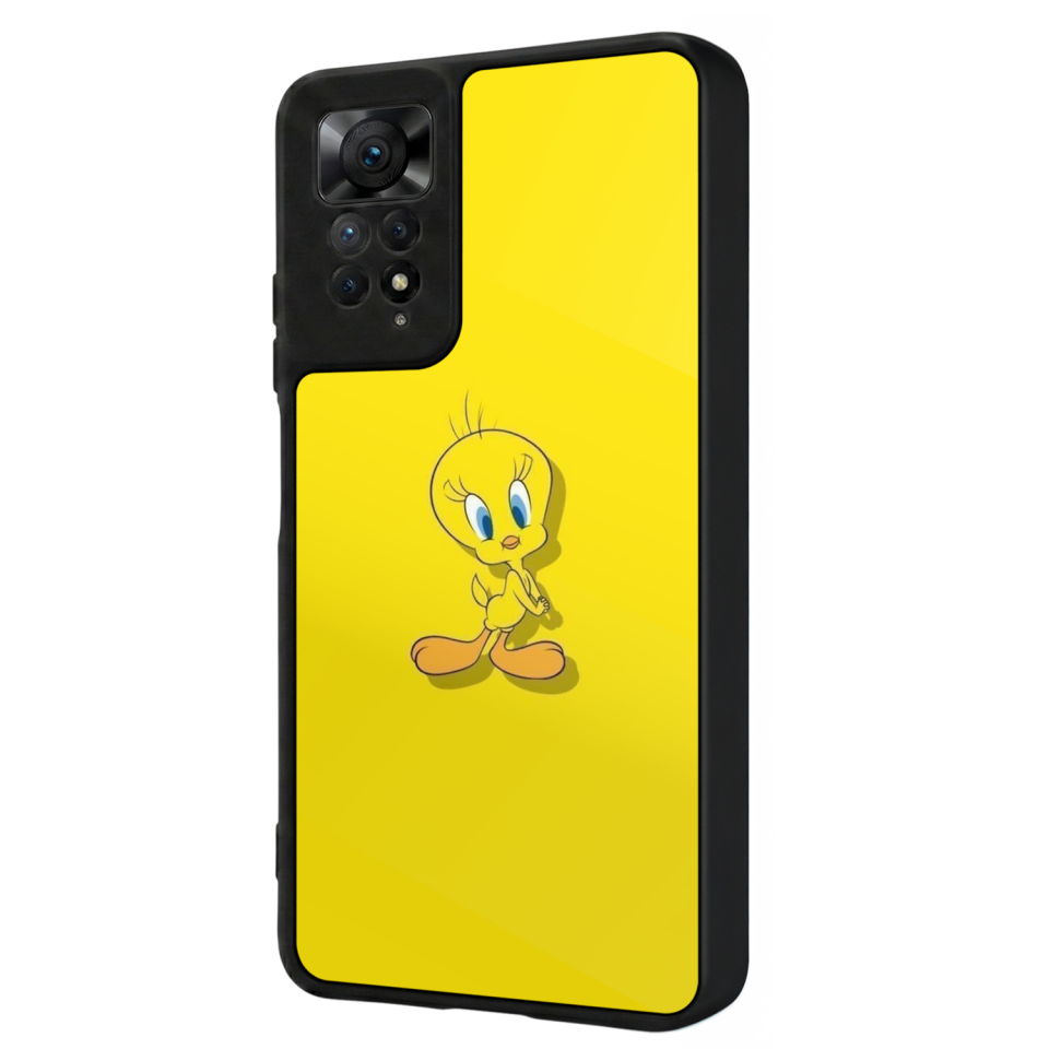 Xiaomi Redmi Note 12 Pro Uyumlu Tweety Tasarımlı Glossy Premium Kılıf