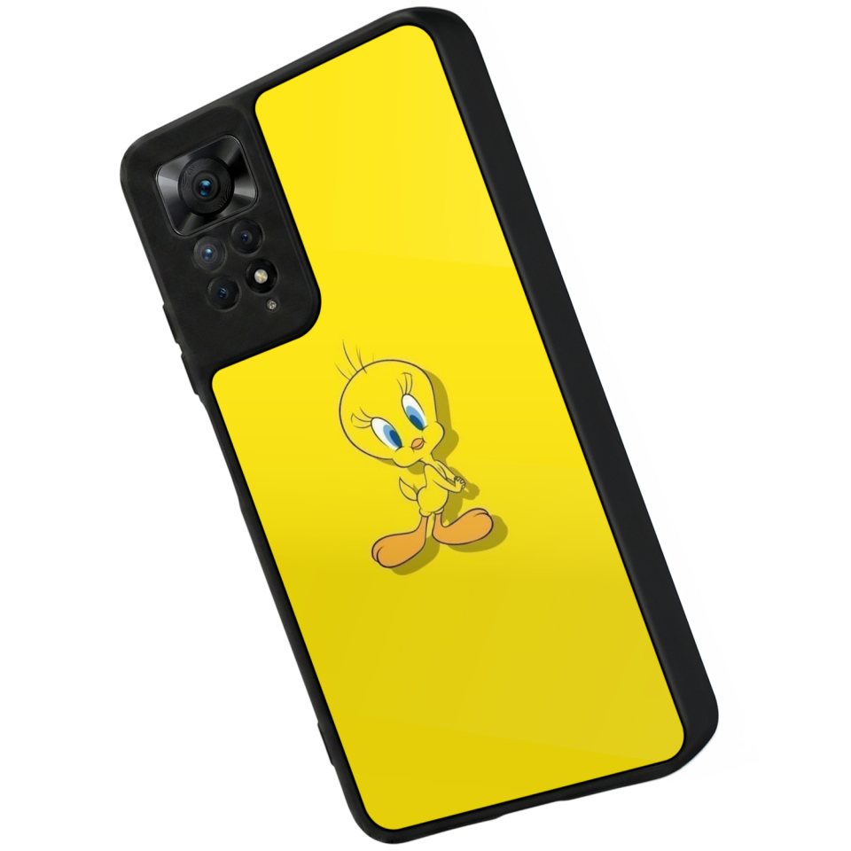 Xiaomi Redmi Note 12 Pro Uyumlu Tweety Tasarımlı Glossy Premium Kılıf