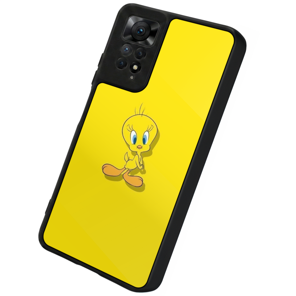 Xiaomi Redmi Note 12 Pro Uyumlu Tweety Tasarımlı Glossy Premium Kılıf