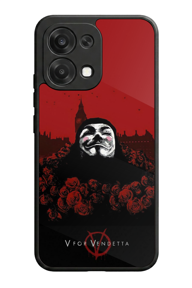 Oppo A6 Pro Uyumlu Vendetta Tasarımlı Glossy Premium Kılıf