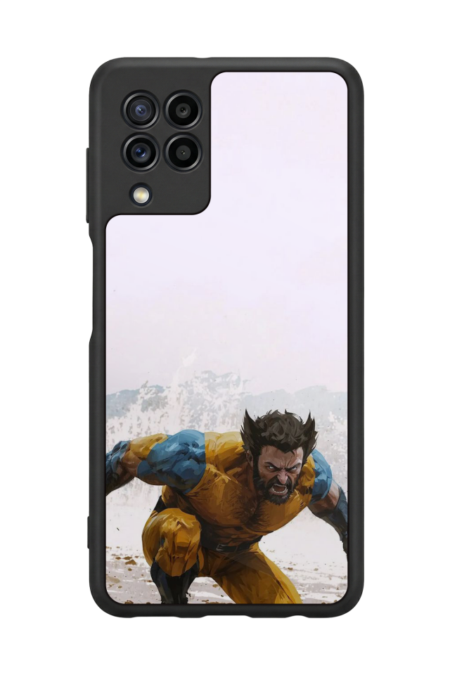 Samsung Galaxy M22 Uyumlu Wolverine Tasarımlı Glossy Premium Kılıf
