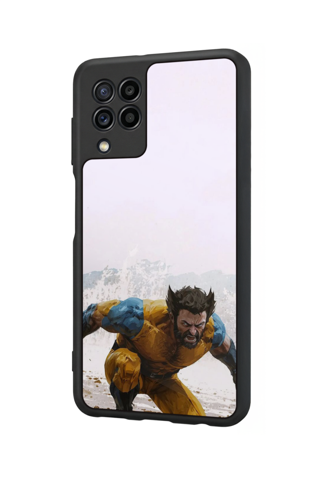 Samsung Galaxy M22 Uyumlu Wolverine Tasarımlı Glossy Premium Kılıf