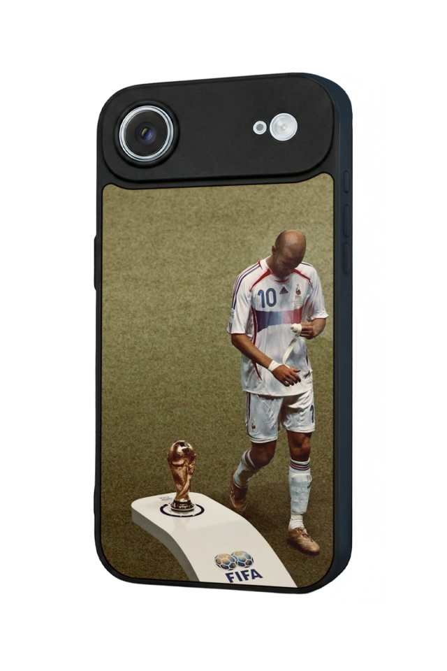 iPhone 17 Air Uyumlu Zidane Tasarımlı Glossy Premium Kılıf