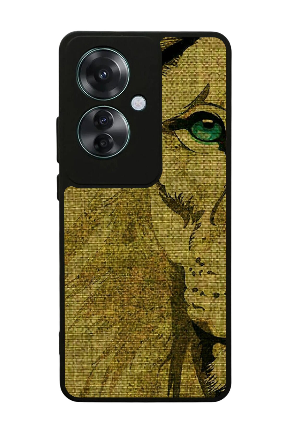 Oppo Reno 11F Uyumlu Aslan Tasarımlı Glossy Premium Kılıf