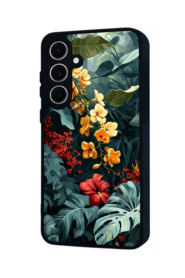 Samsung Galaxy A16 Uyumlu Botanik Tasarımlı Glossy Premium Kılıf