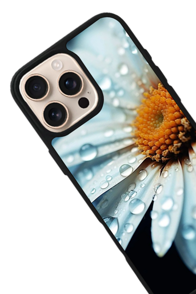 iPhone 14 Pro Max Uyumlu Cicek Tasarımlı Glossy Premium Kılıf