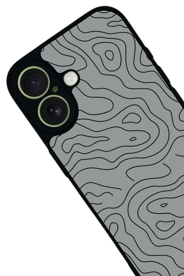 iPhone 17 Uyumlu Çizgi Sanatı Tasarımlı Glossy Premium Kılıf