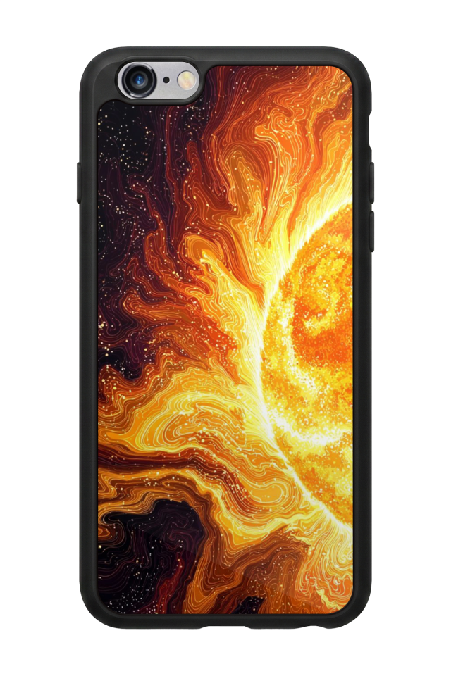 iPhone 6 Plus Uyumlu Güneş Tasarımlı Glossy Premium Kılıf