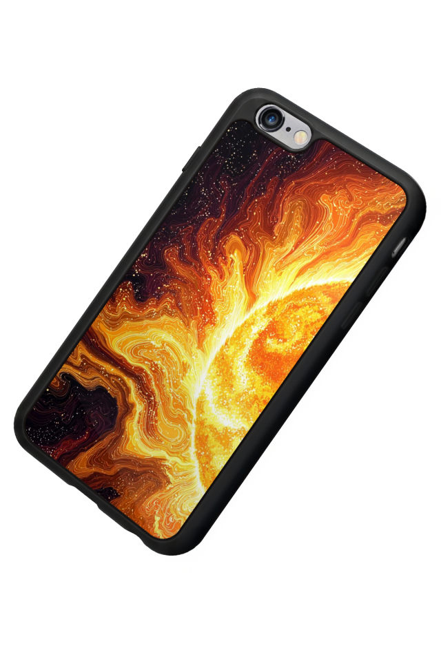 iPhone 6 Plus Uyumlu Güneş Tasarımlı Glossy Premium Kılıf