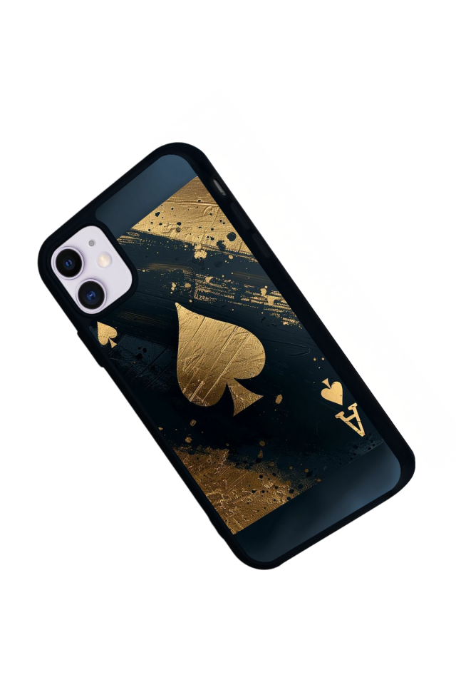 iPhone 11 Uyumlu Kart Tasarımlı Glossy Premium Kılıf