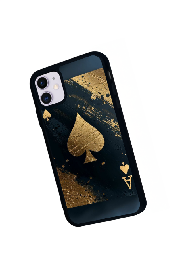 iPhone 11 Uyumlu Kart Tasarımlı Glossy Premium Kılıf