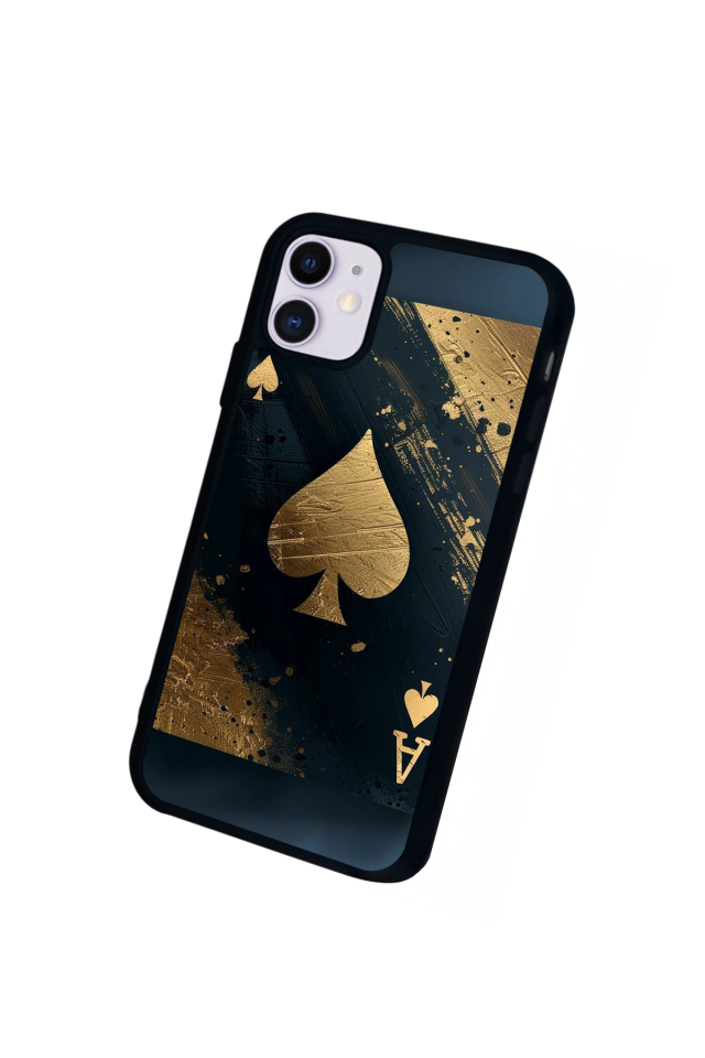 iPhone 11 Uyumlu Kart Tasarımlı Glossy Premium Kılıf