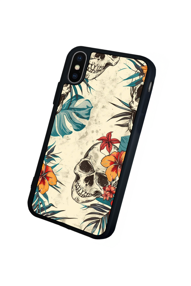 iPhone XS Max Uyumlu KuruKafa Tasarımlı Glossy Premium Kılıf