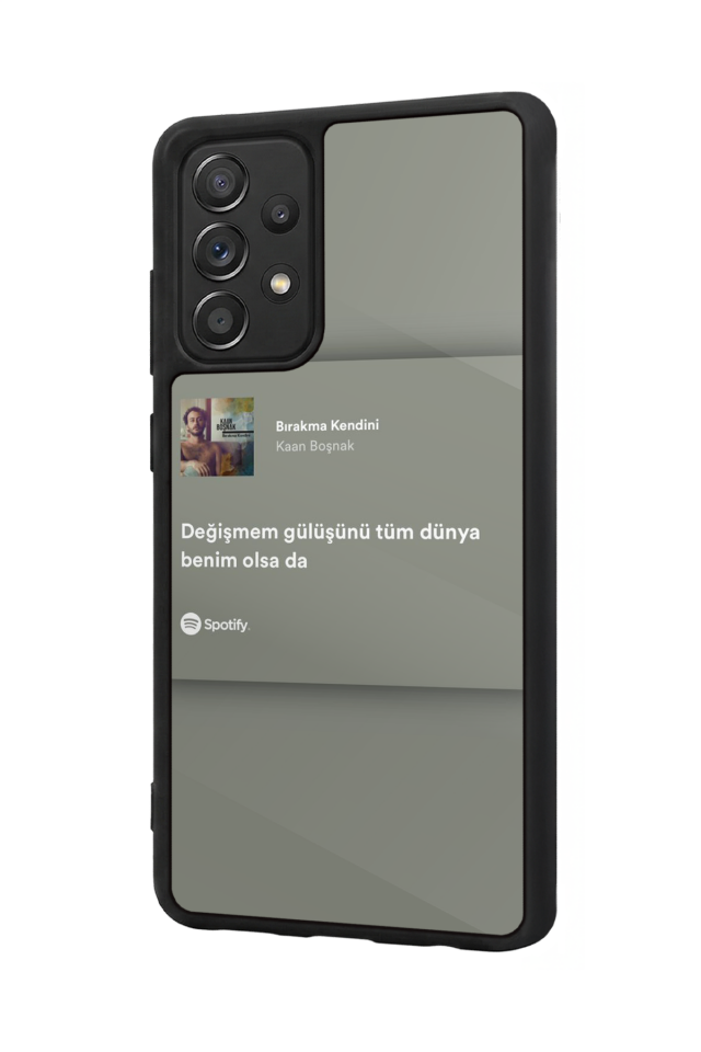 Samsung Galaxy A72 Uyumlu Sarki Sozleri Tasarımlı Glossy Premium Kılıf