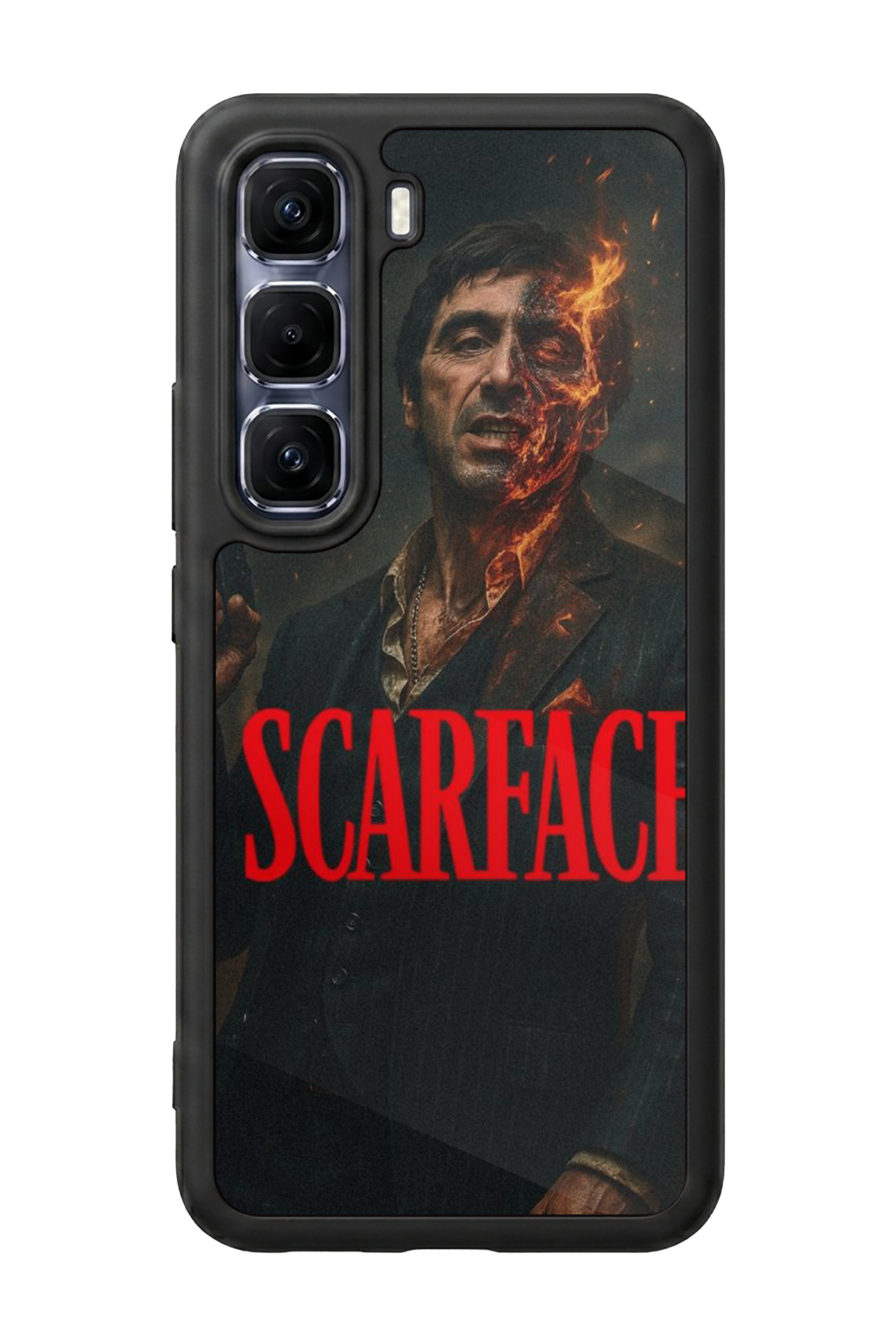 Infinix Hot 60 Pro Plus Uyumlu Scarface Tasarımlı Glossy Premium Kılıf