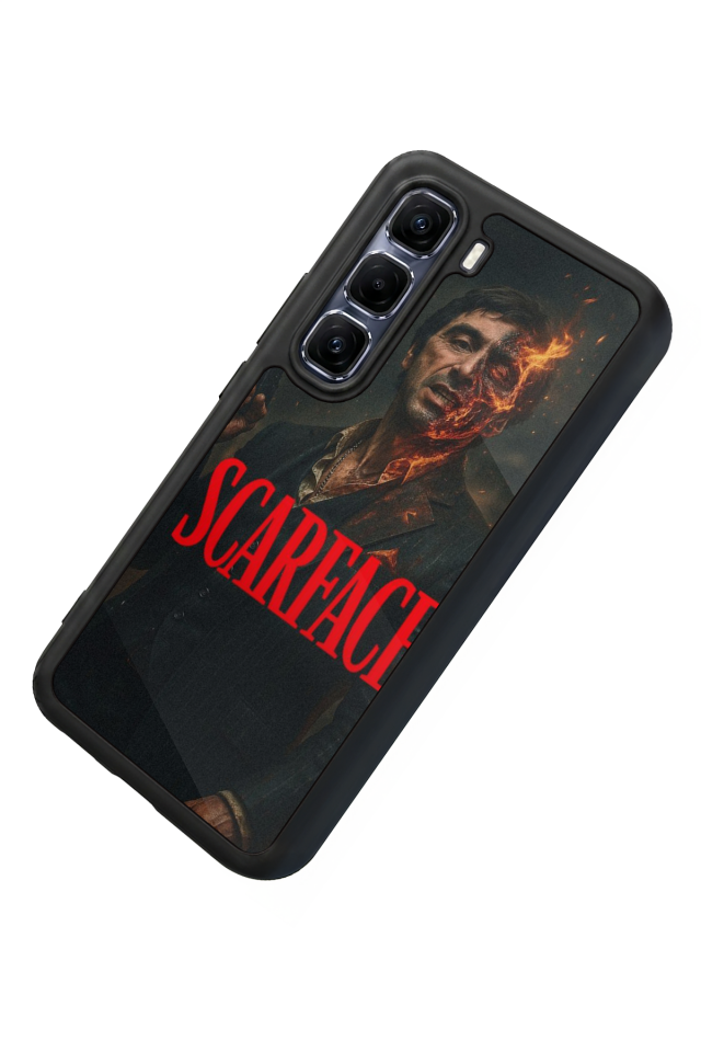 Infinix Hot 60 Pro Plus Uyumlu Scarface Tasarımlı Glossy Premium Kılıf