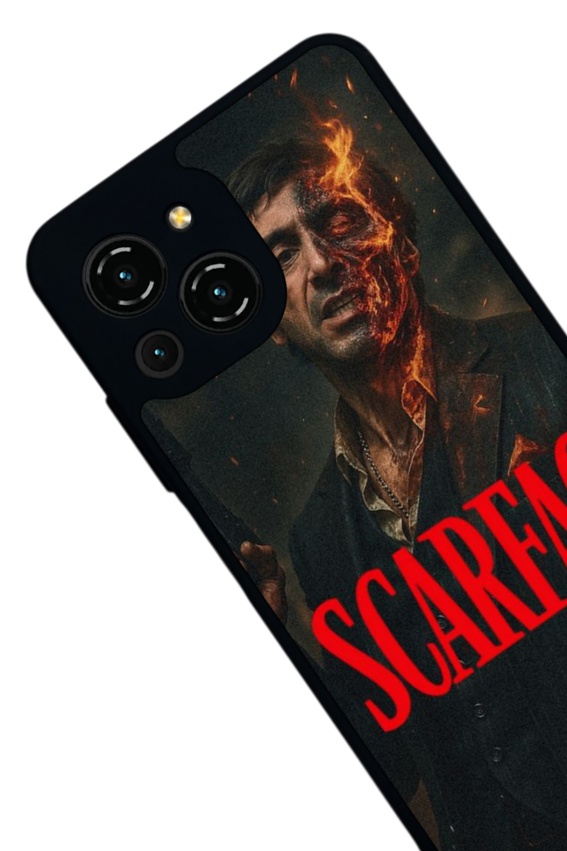 Reeder S23 Pro Max Uyumlu Scarface Tasarımlı Glossy Premium Kılıf