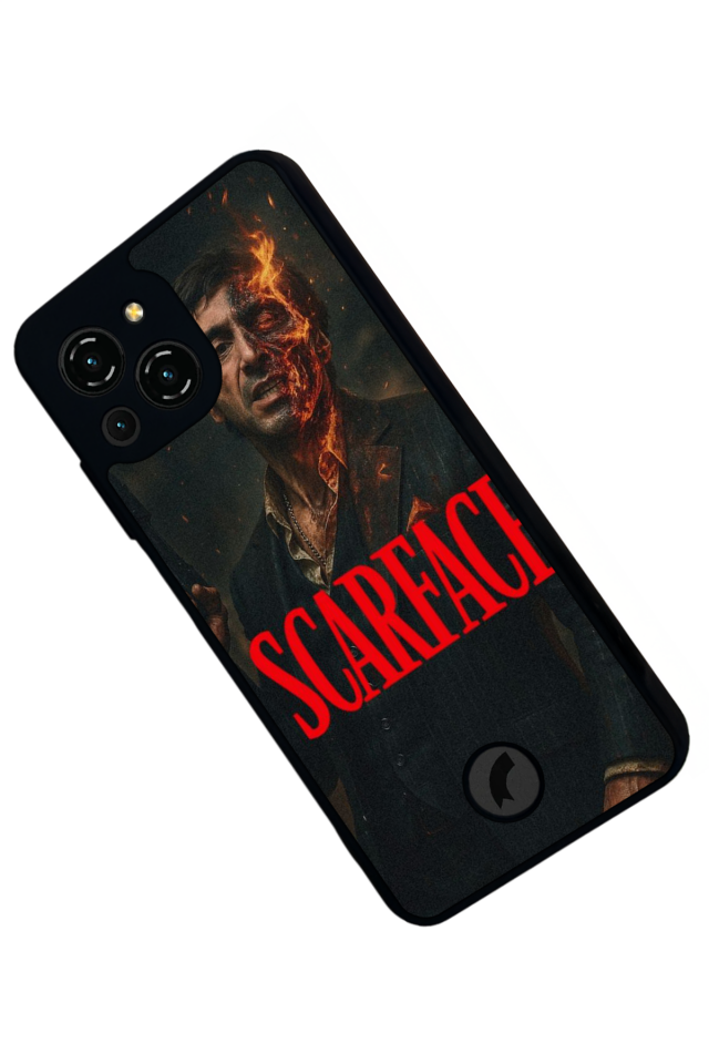 Reeder S23 Pro Max Uyumlu Scarface Tasarımlı Glossy Premium Kılıf