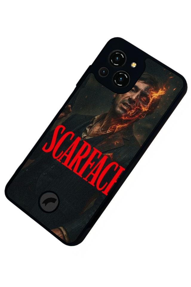 Reeder S23 Pro Max Uyumlu Scarface Tasarımlı Glossy Premium Kılıf