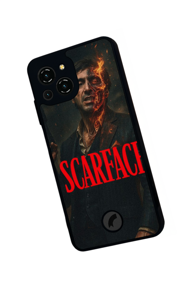 Reeder S23 Pro Max Uyumlu Scarface Tasarımlı Glossy Premium Kılıf