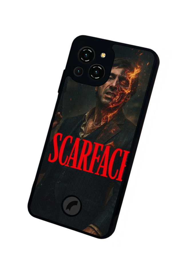 Reeder S23 Pro Max Uyumlu Scarface Tasarımlı Glossy Premium Kılıf