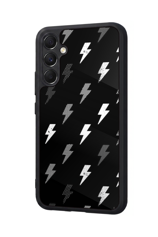 Samsung Galaxy A34 Uyumlu Simsek Tasarımlı Glossy Premium Kılıf