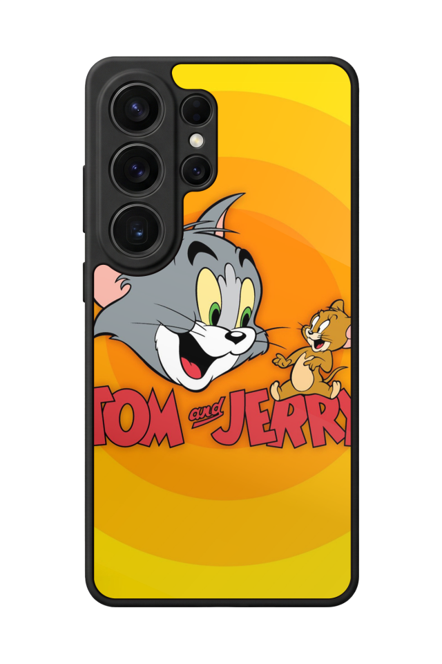 Samsung Galaxy S26 Ultra Uyumlu Tom And Jerry Tasarımlı Glossy Premium Kılıf