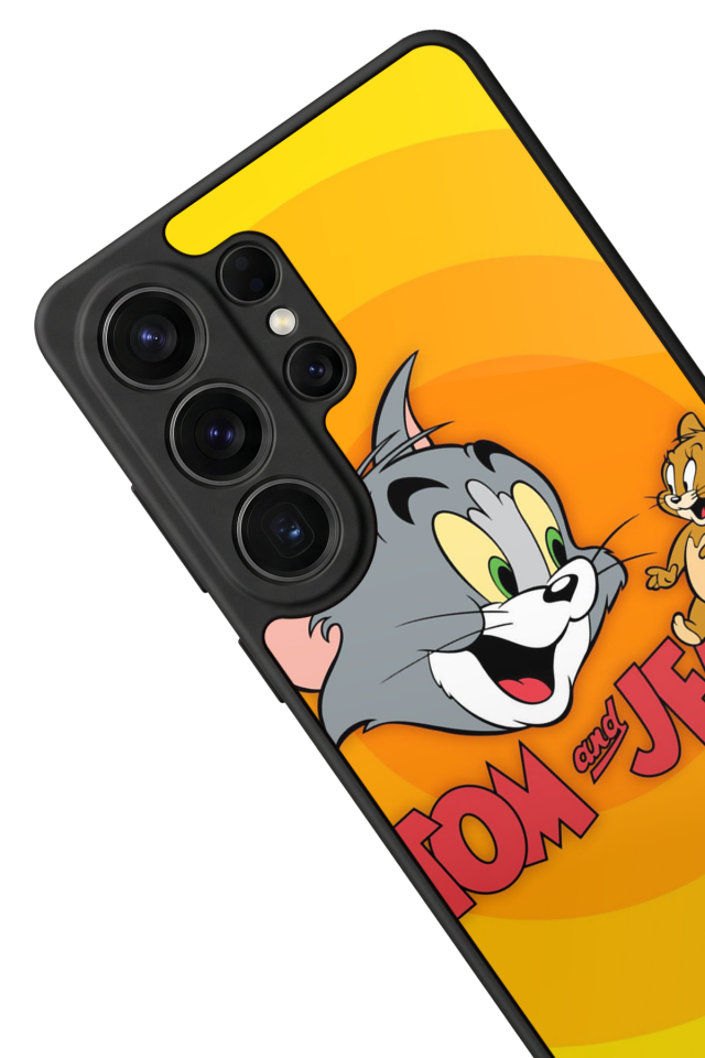 Samsung Galaxy S26 Ultra Uyumlu Tom And Jerry Tasarımlı Glossy Premium Kılıf