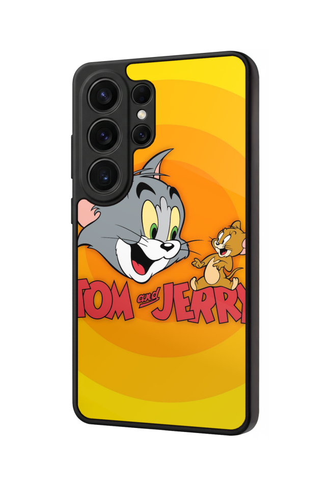 Samsung Galaxy S26 Ultra Uyumlu Tom And Jerry Tasarımlı Glossy Premium Kılıf
